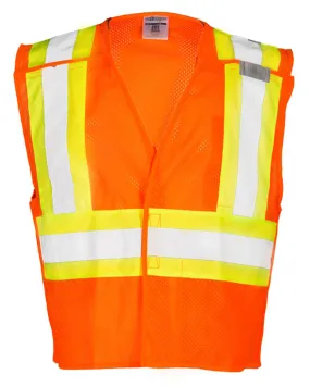 Kishigo 1174-1176  Contrasting Mesh Breakaway Vest