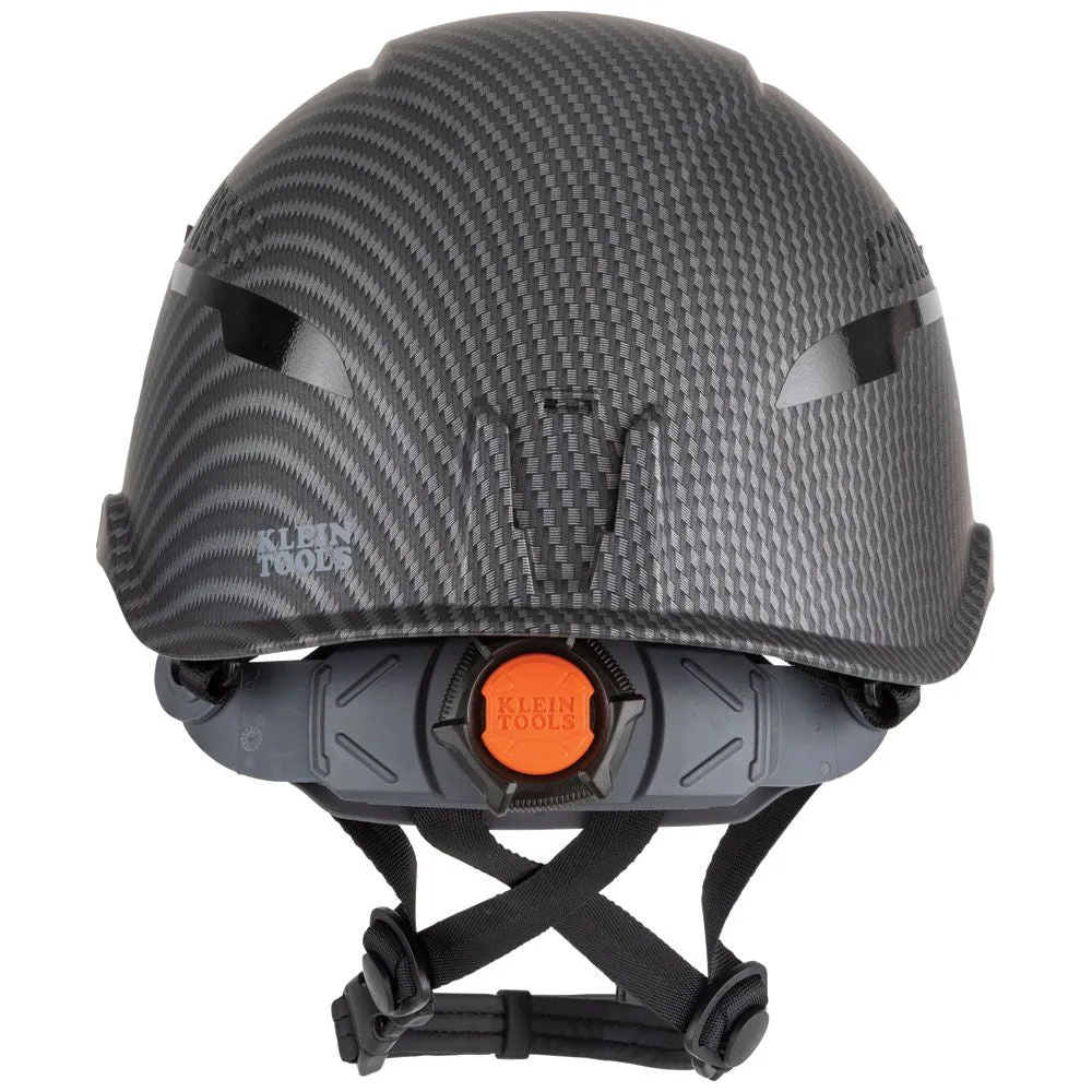 Klein Safety Helmet, Premium KARBN Pattern, Vented, Class C, Headlamp #60517