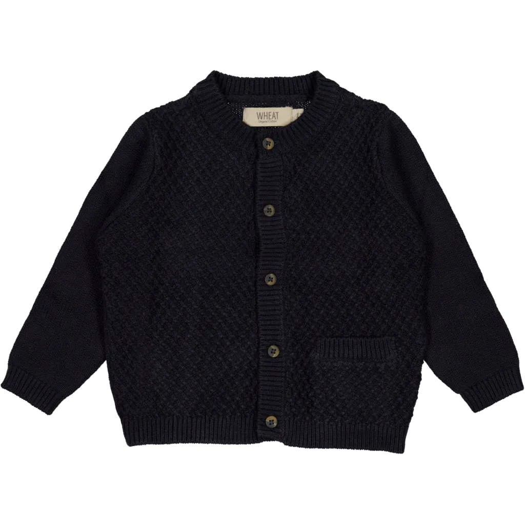 Knit Cardigan Ray - midnight blue
