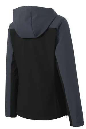 L335 Port Authority® Women's Hooded Core Soft Shell Jacket.