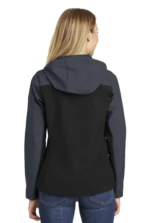 L335 Port Authority® Women's Hooded Core Soft Shell Jacket.