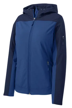 L335 Port Authority® Women's Hooded Core Soft Shell Jacket.