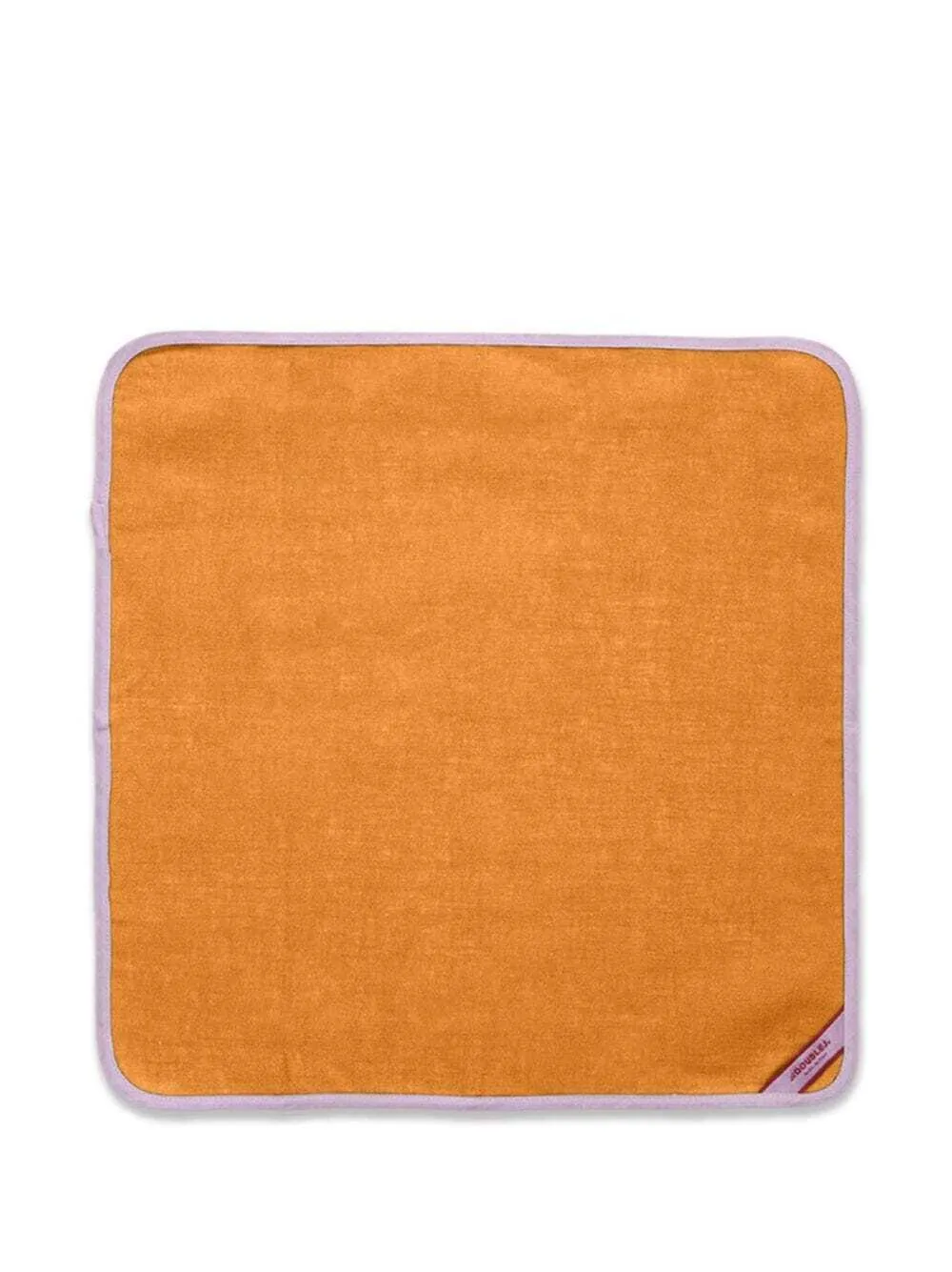 La DoubleJ contrast-trim linen napkins (set of 2) - Orange