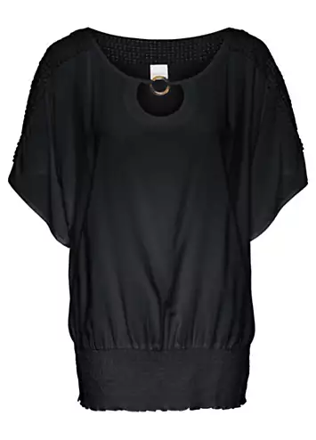 Lace Sleeve Tunic by bonprix | Look Again