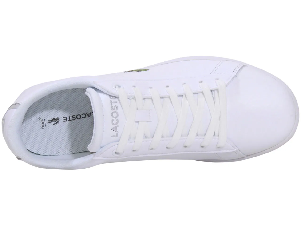 Lacoste Men's Carnaby-BL21-1 Sneakers Lace Up Low Top White/White Sz. 10.5