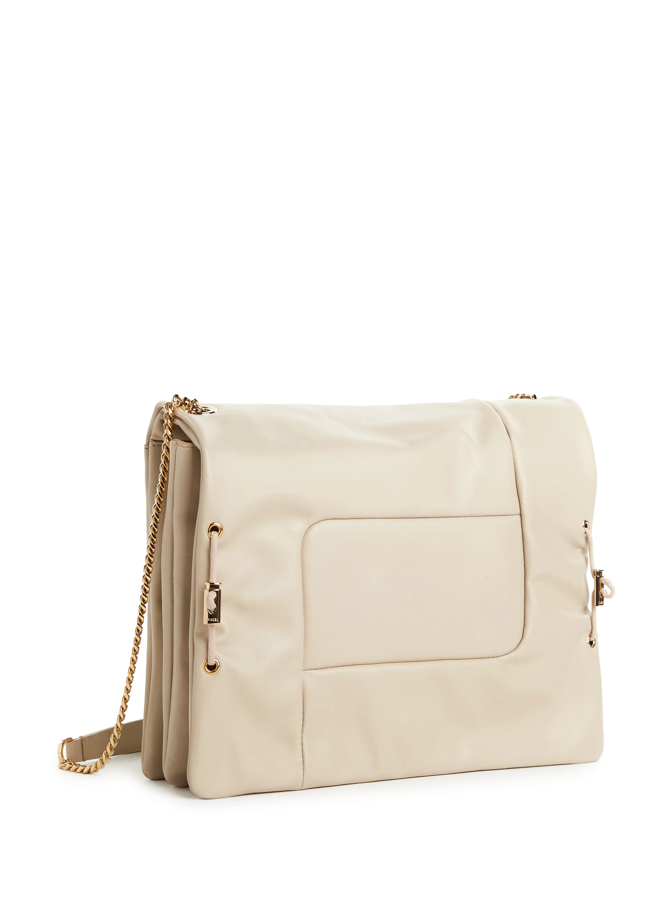 LANCEL  Billie leather bag - Beige