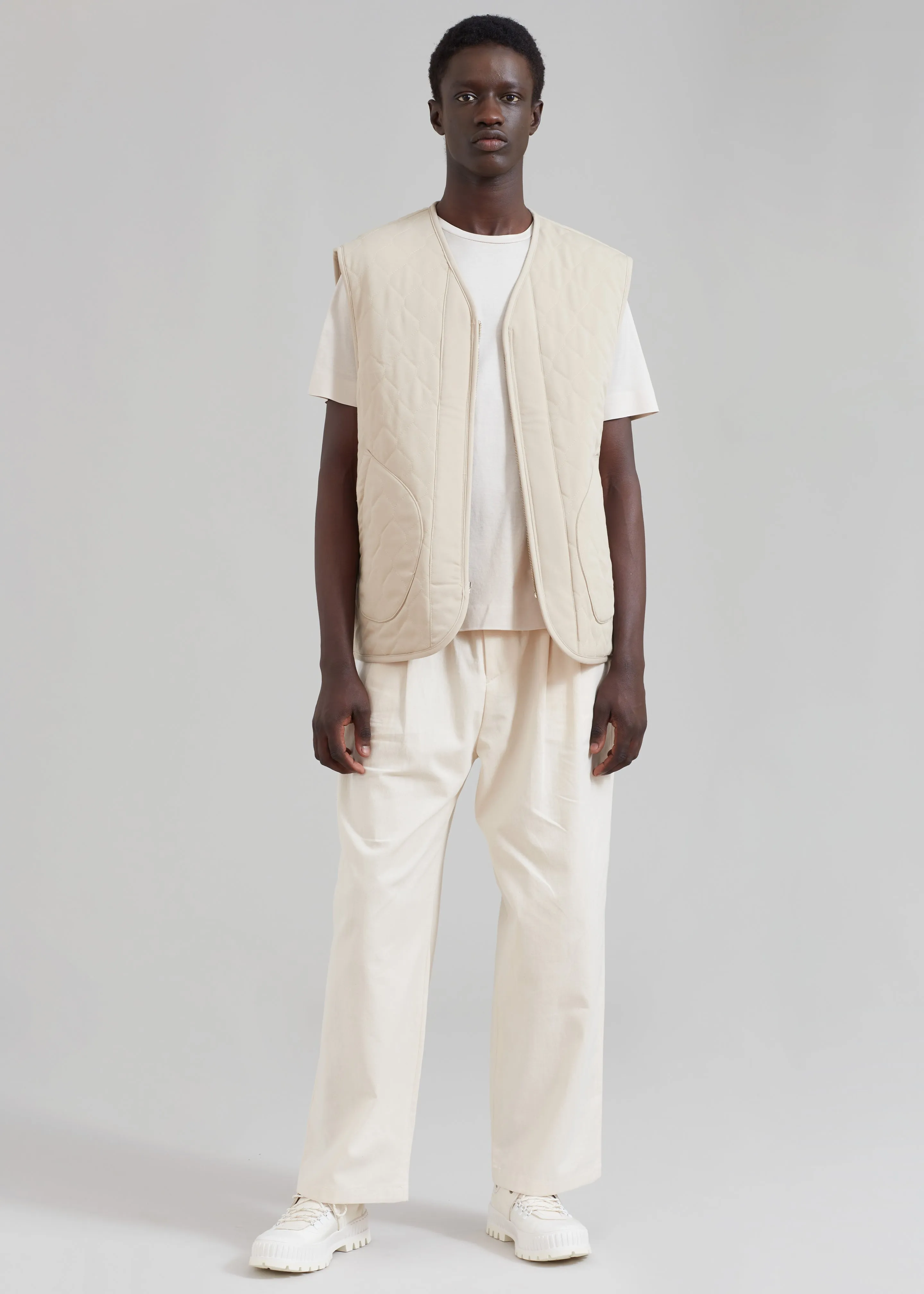 Lant Reversible Vest - Natural