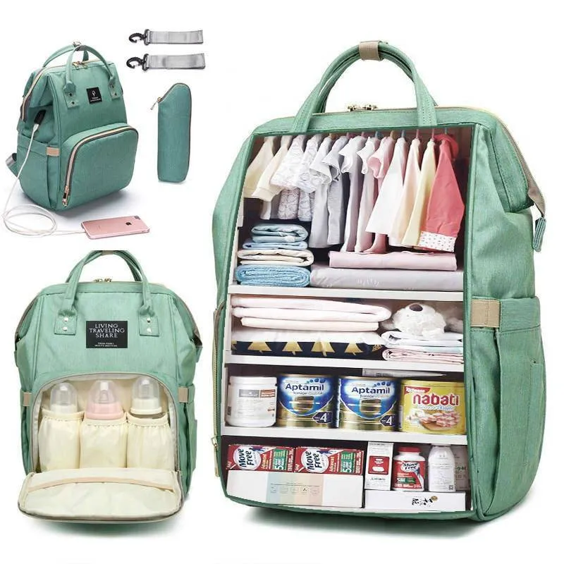 Large capacity diaper bag