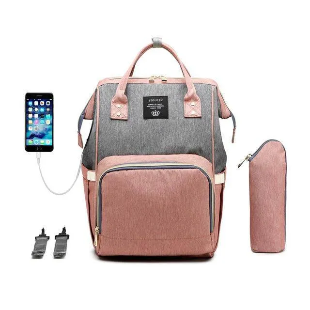 Large capacity diaper bag