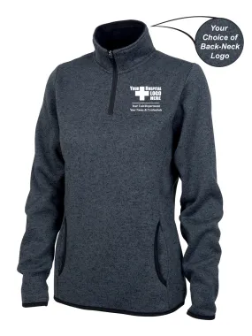 Lawrence Memorial-Regis College Charles River Women's Heathered Fleece Pullover #5312