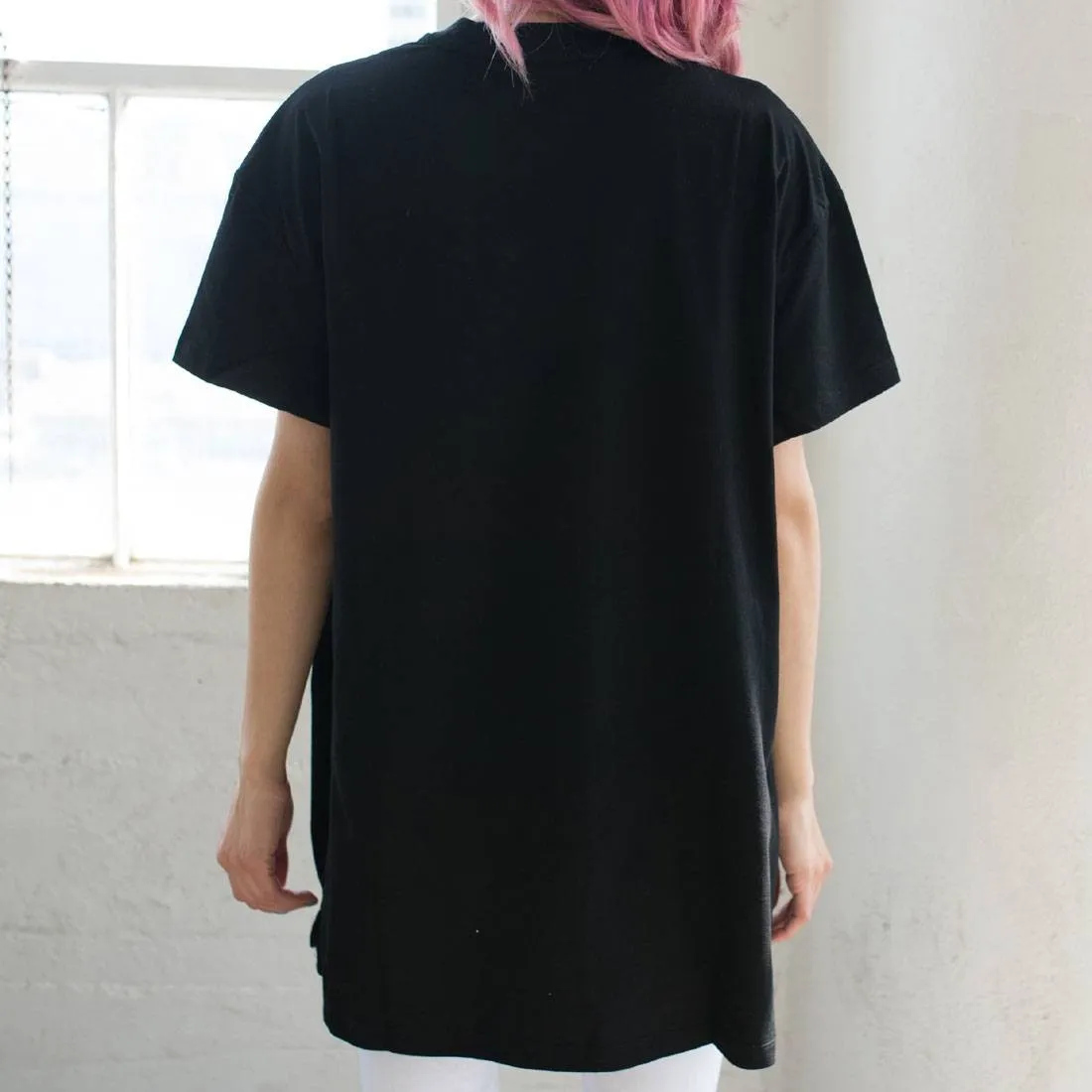 Lazy Oaf X Hello Kitty Women Oversized Tee (Black)