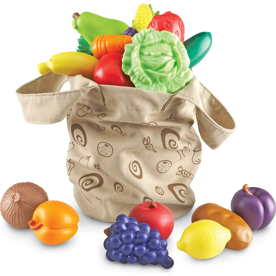 Learning Resources New Sprouts® Fresh Picked Fruit & Veggie Tote