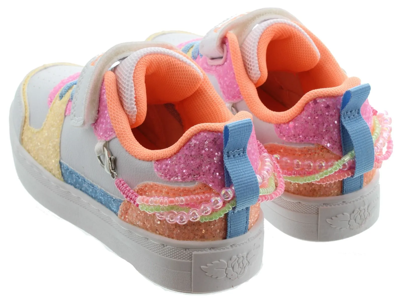 LELLI KELLY Kids LK4010 Gioiello Bracelet Trainers In White Mutli