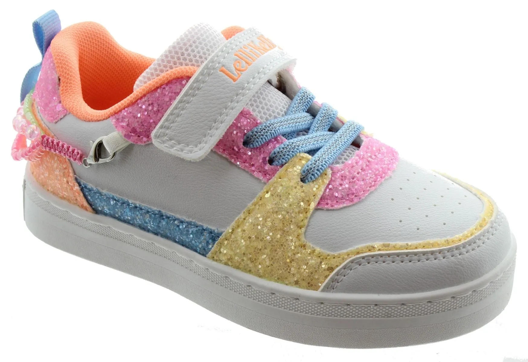 LELLI KELLY Kids LK4010 Gioiello Bracelet Trainers In White Mutli