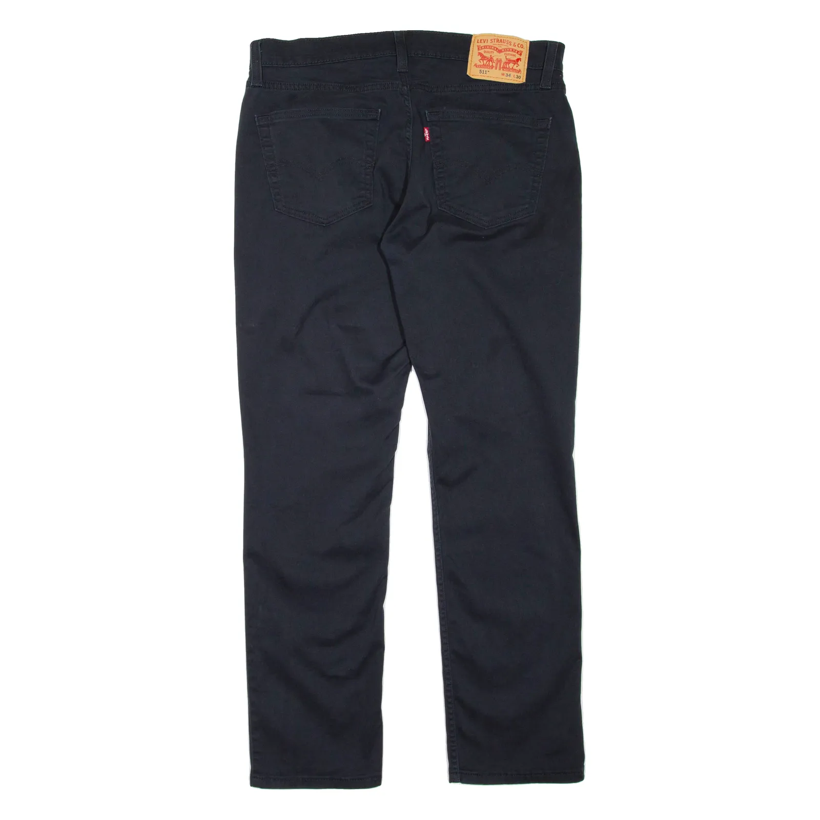 LEVI'S Mens Trousers Black Regular Tapered W34 L30