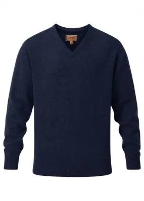Lewis Lambswool V-Neck Jumper