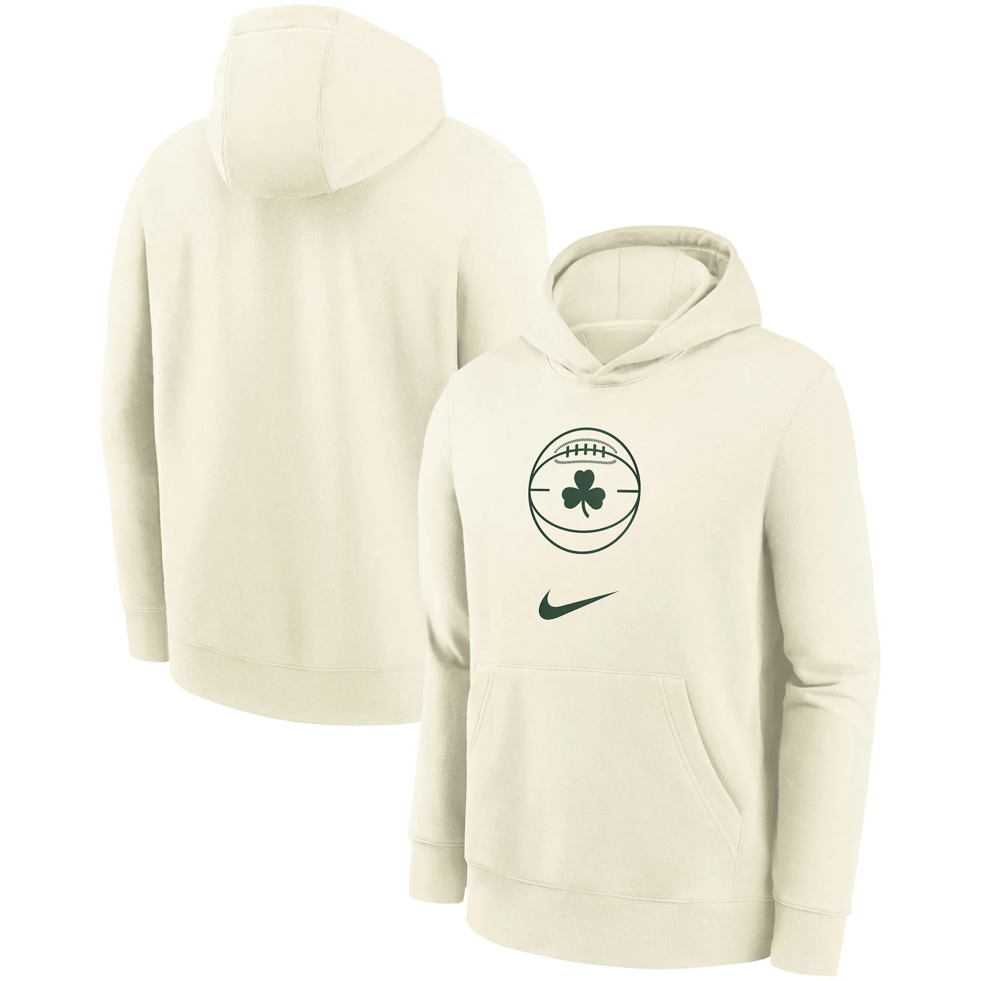 Lids Youth Nike Cream Boston Celtics 2023/24 City Edition Essential Pullover Hoodie