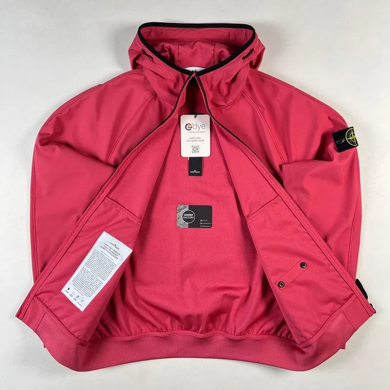 Light Soft Shell-R e-dye technology Hooded Jacket Pink
