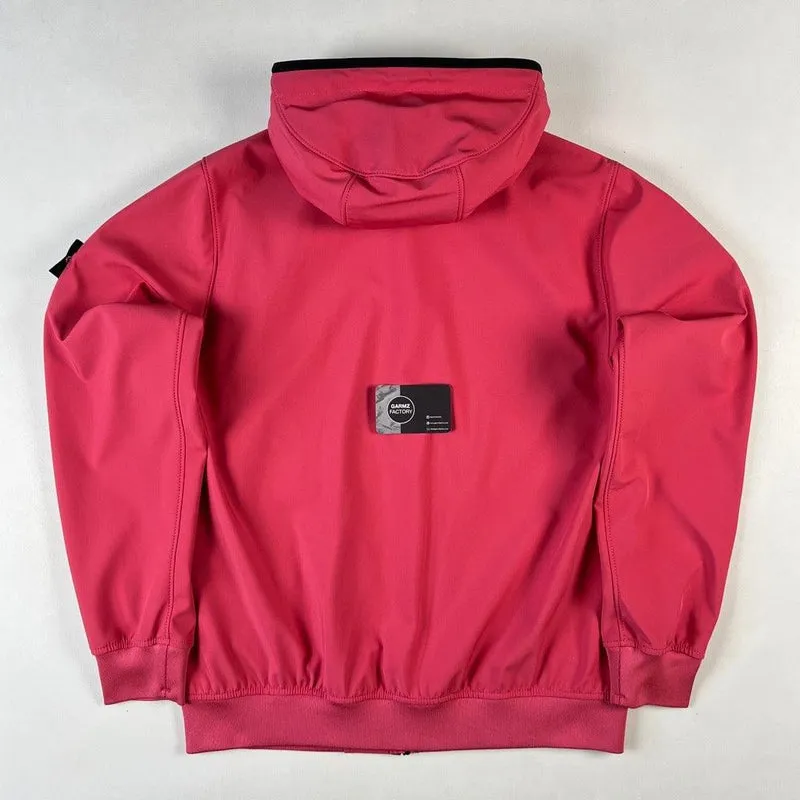 Light Soft Shell-R e-dye technology Hooded Jacket Pink