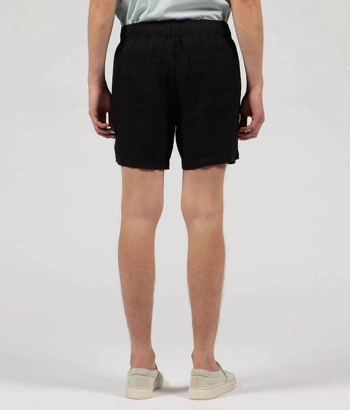 Lightweight Linen Short-Eggplant
