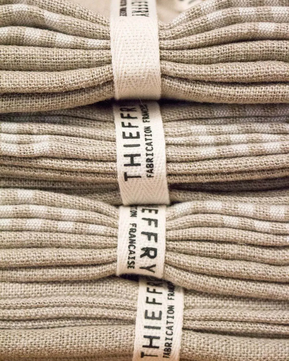 Linen Dish Towels - White Stripe/Neutral