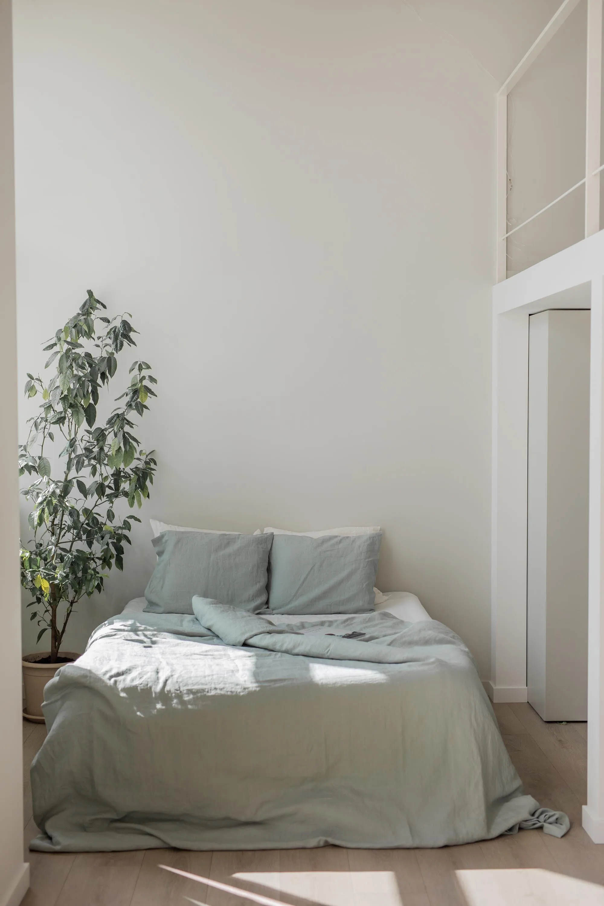 Linen pillowcase in Sage Green