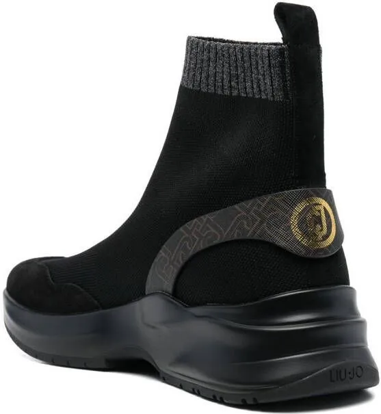 LIU JO Lily high-top sock sneakers Black