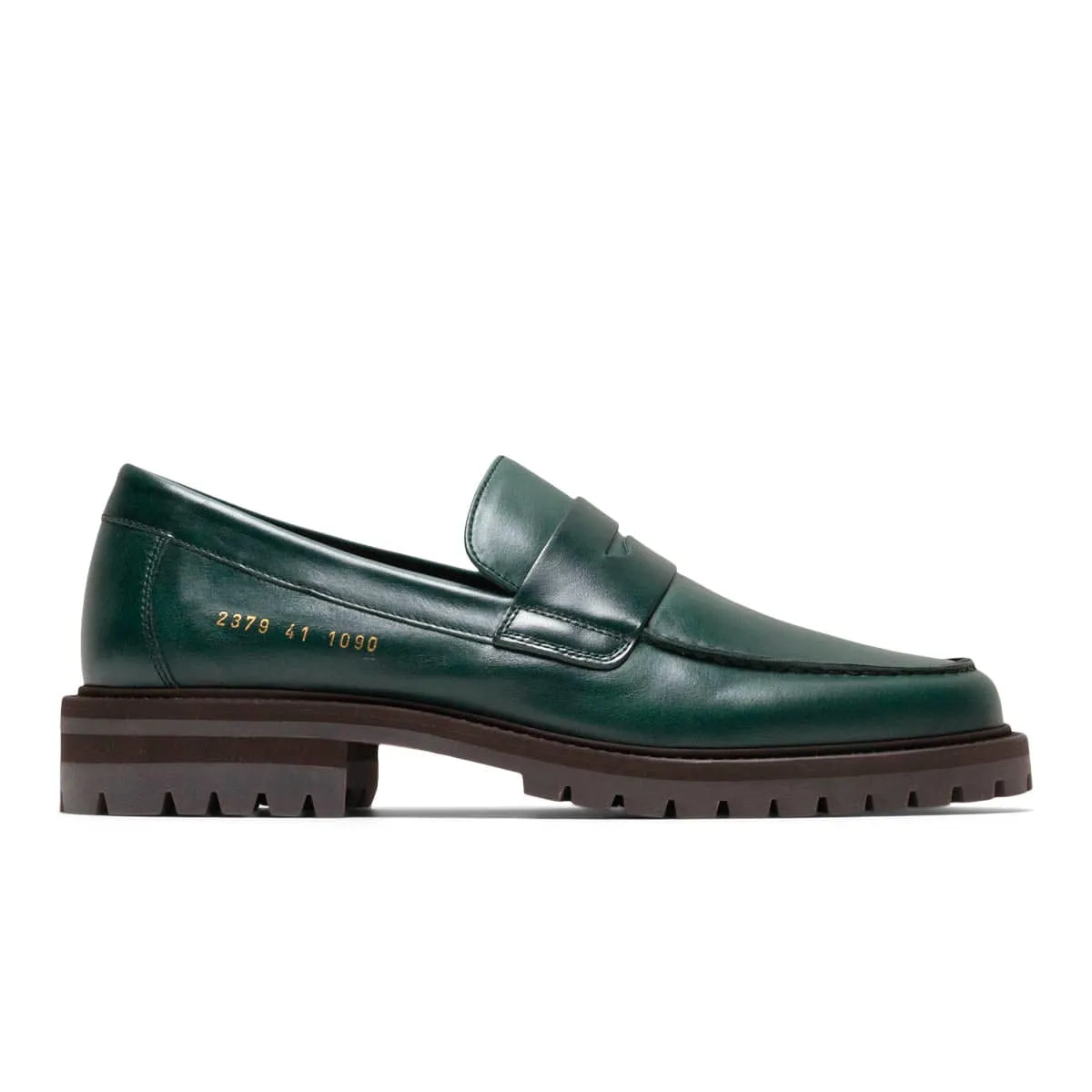 LOAFER WITH LUG SOLE GREEN | Bodega