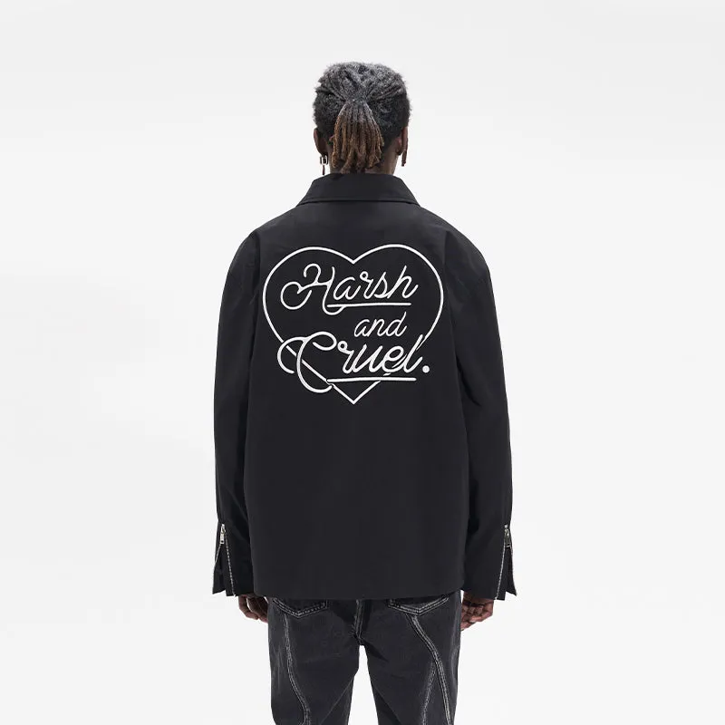 Logo Heart Embroidered Jacket