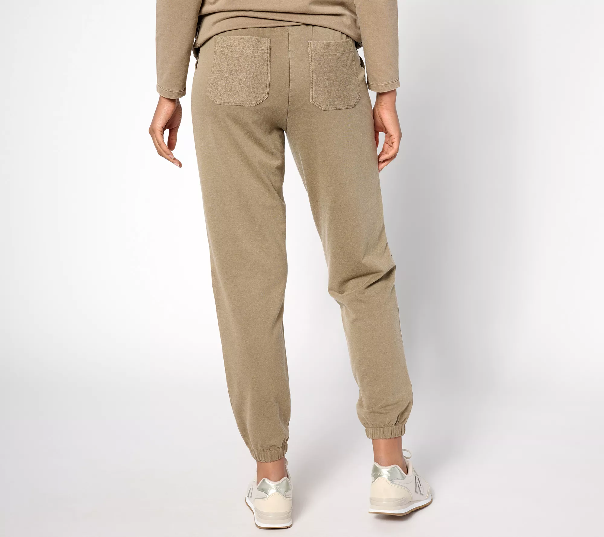 LOGO Life by Lori Goldstein Petite Pull-On Joggers with Patches