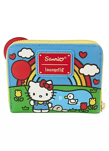 Loungefly Hello Kitty 50th Anniversary Chenille Kitty Zip Around Wallet | Grattan