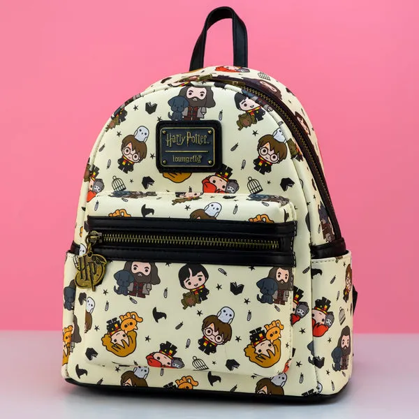 Loungefly x Harry Potter Character Chibi Print Mini Backpack