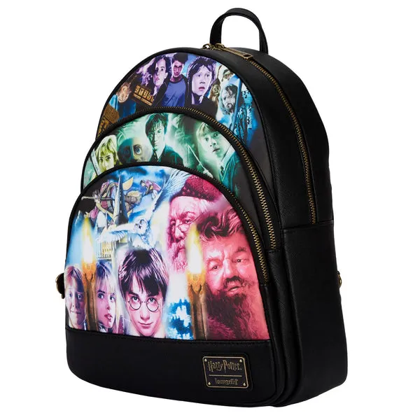 Loungefly x Harry Potter Trilogy Triple Pocket Mini Backpack
