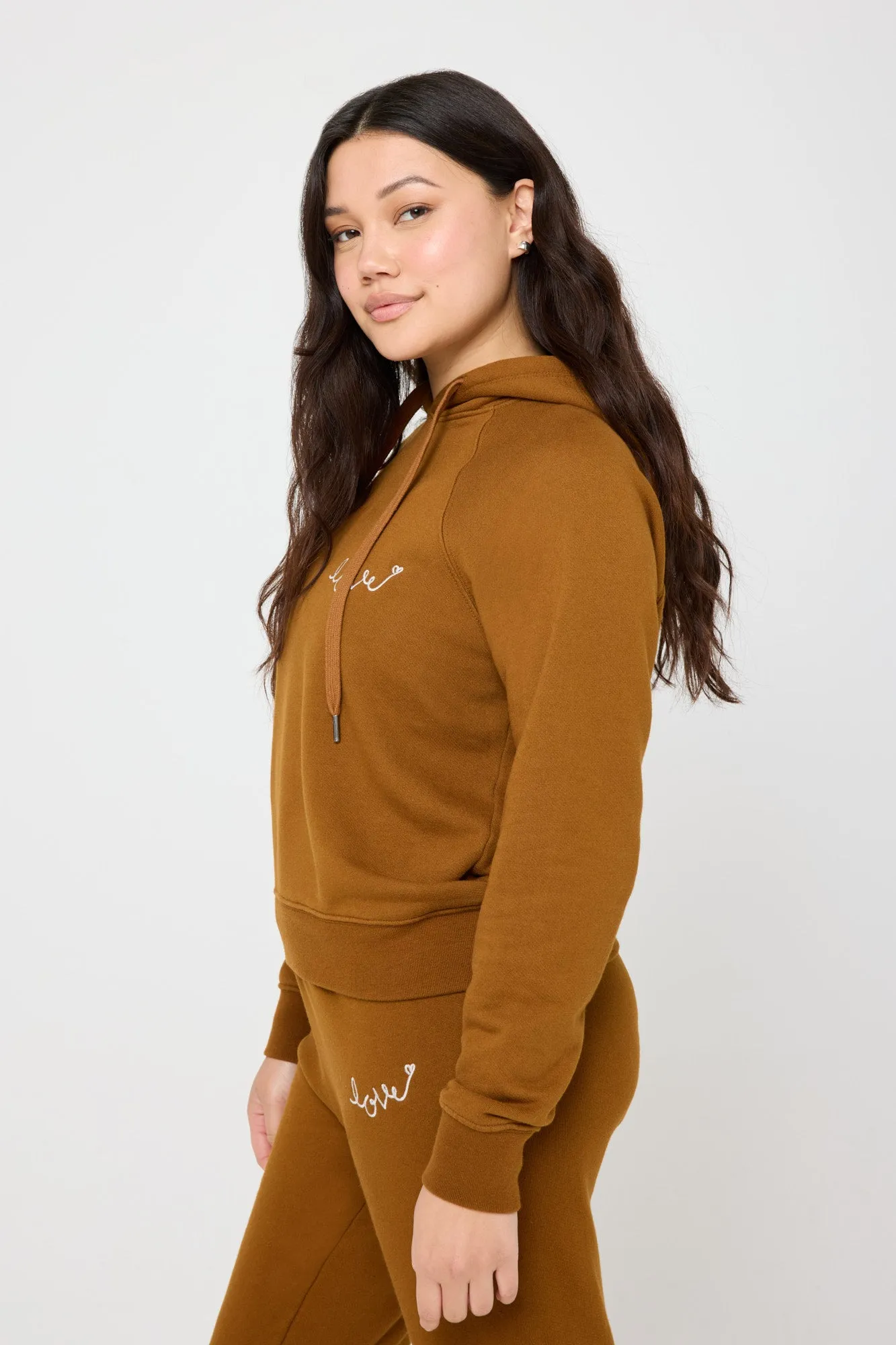 Love Script Harper Crop Hoodie