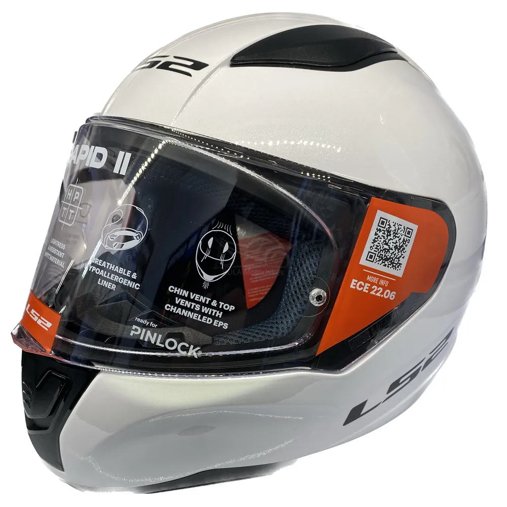 LS2 FF353 Rapid II Plain Helmet - White