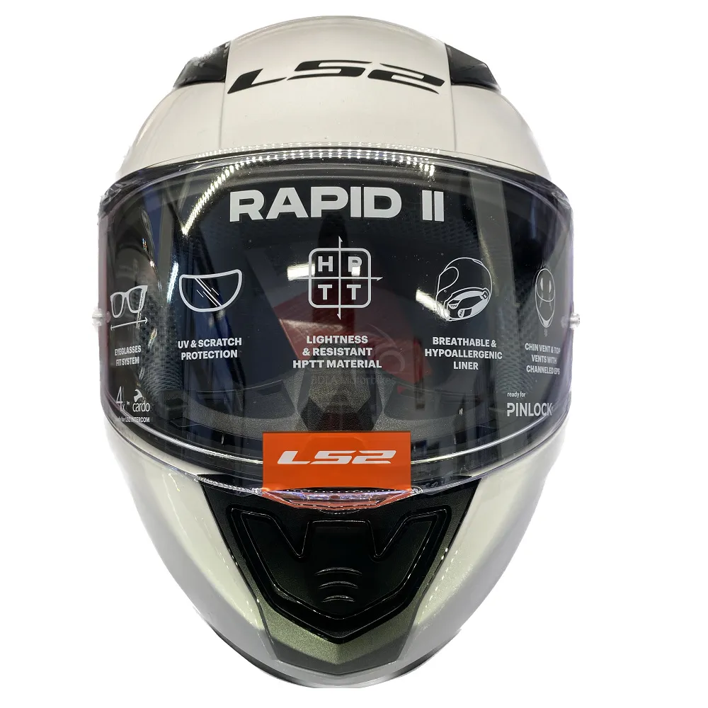 LS2 FF353 Rapid II Plain Helmet - White