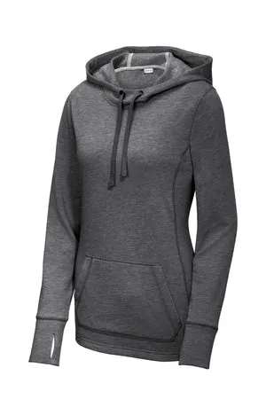 LST296 Sport-Tek ® Women's PosiCharge ® Tri-Blend Wicking Fleece Hooded Pullover.