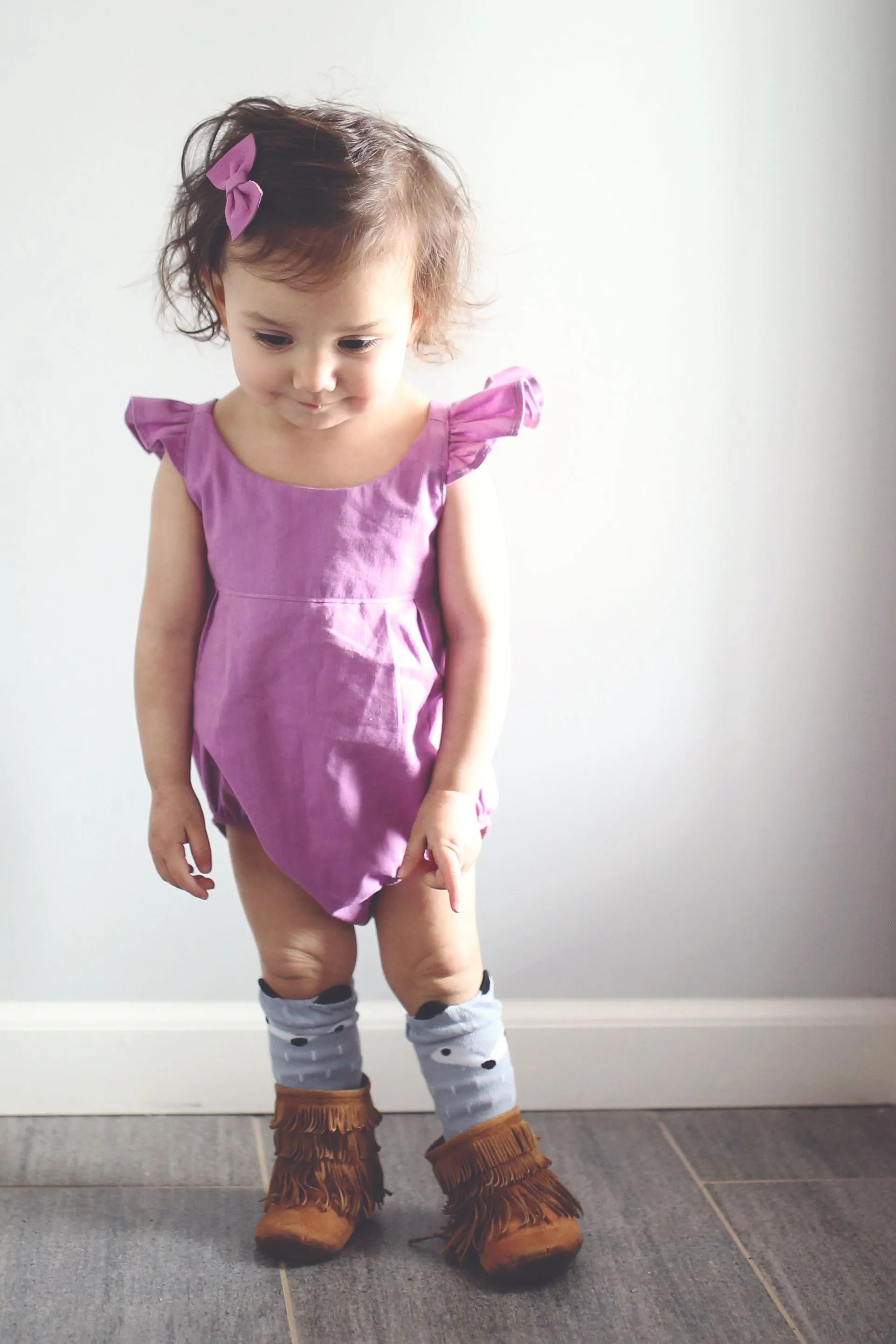 Lua Romper - Orchid