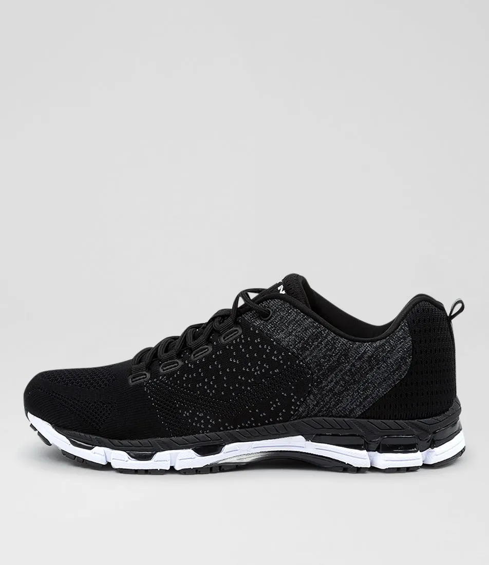 LYNX Ignite Snr Black White Sneakers