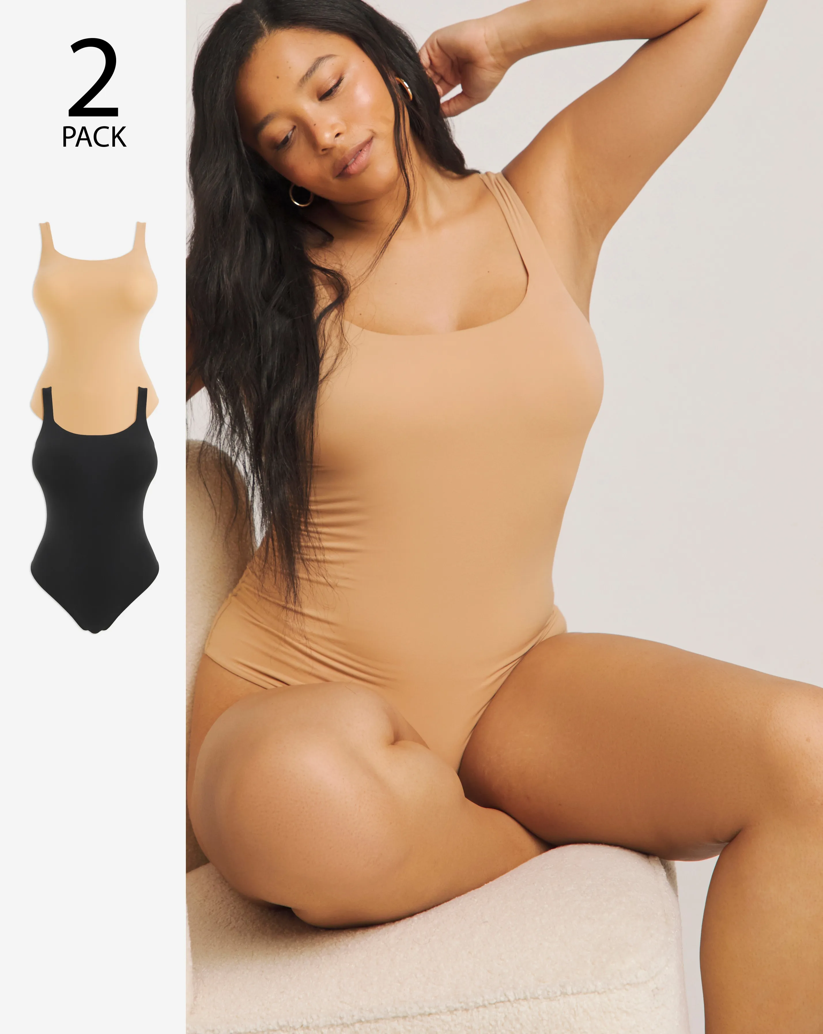 MAGISCULPT Light Control 2 Pack Smoothing Vest Bodysuits | Simply Be