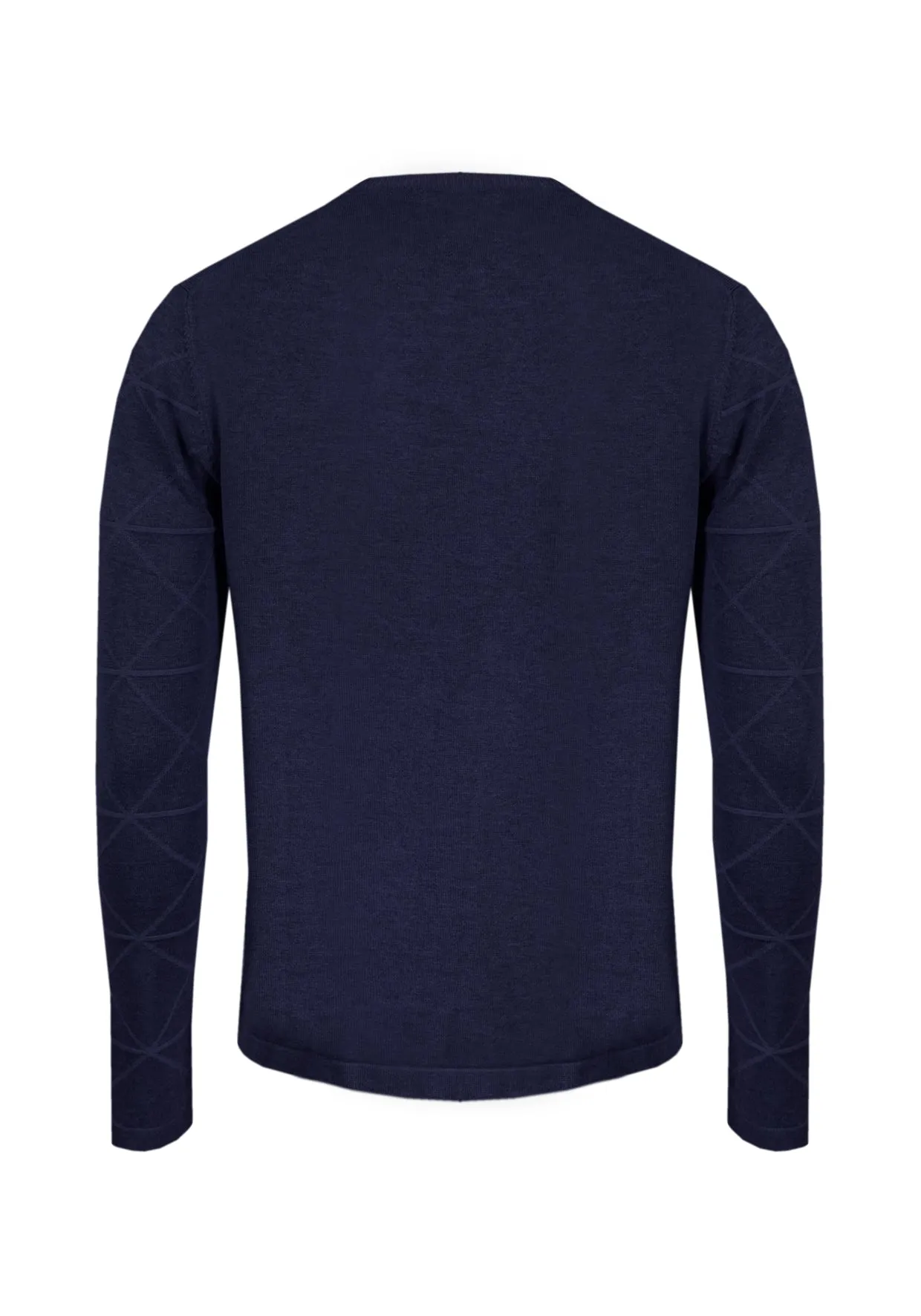 Maglia Giro Collo in Viscosa elastica - Blue