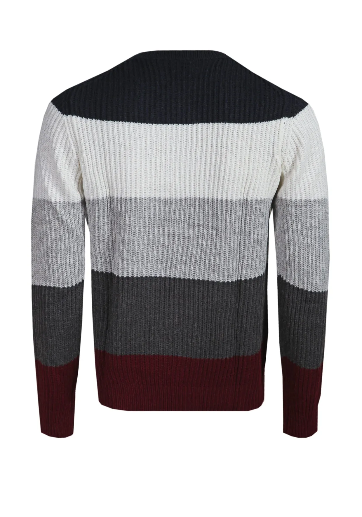 Maglia in Lana a Fasce orizzontali - Blue