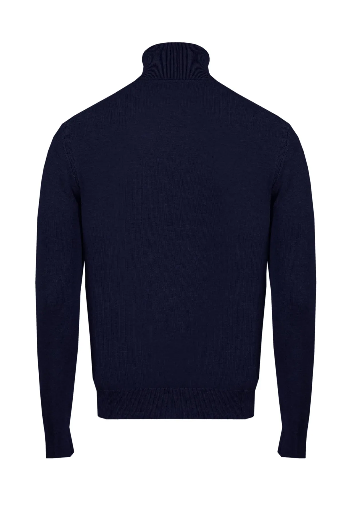 Maglia in Viscosa elastica Collo Alto - Blue