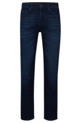 Maine Regular-fit jeans in dark-blue comfort-stretch denim