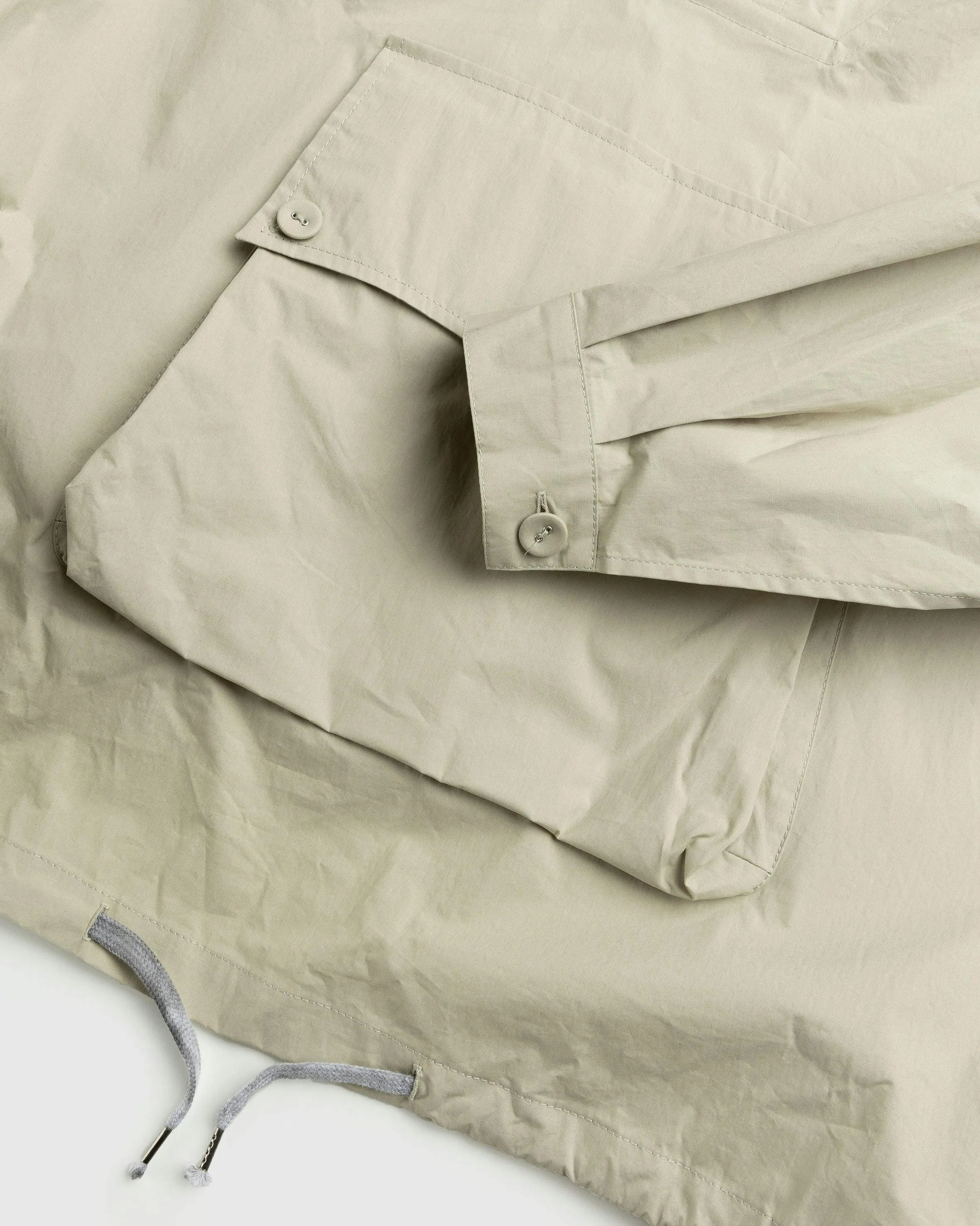 Maison Margiela – Coated Cotton Hooded Jacket Cream | Highsnobiety Shop