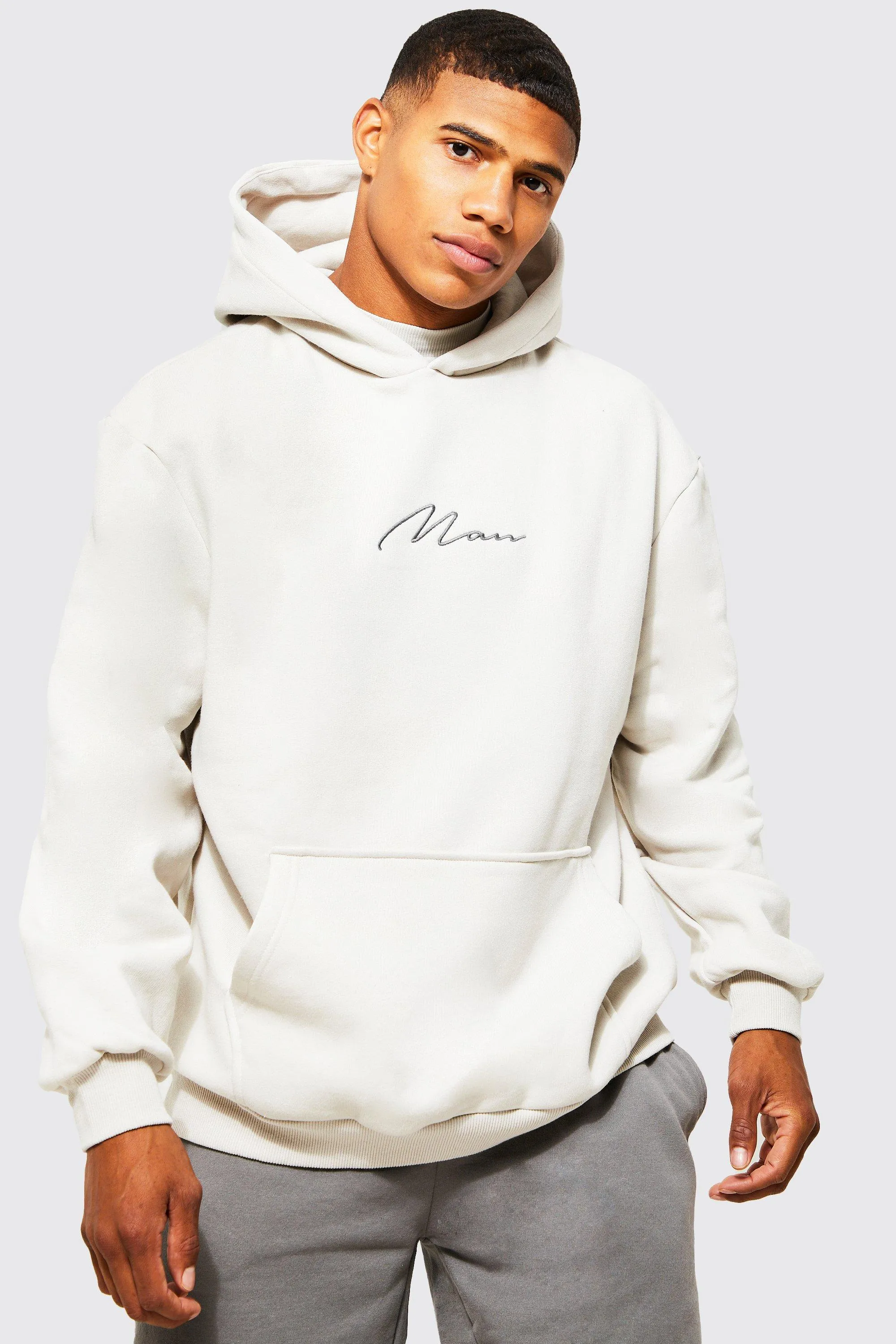 Man Signature Oversized Hoodie