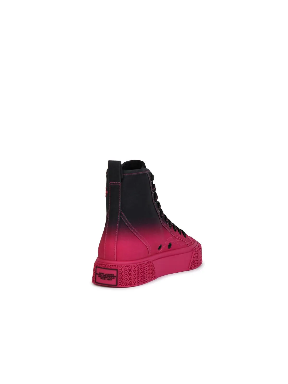 Marc Jacobs (The)    Marc Jacobs () 'Hight Top' Black And Fuchsia Tela Sneakers
