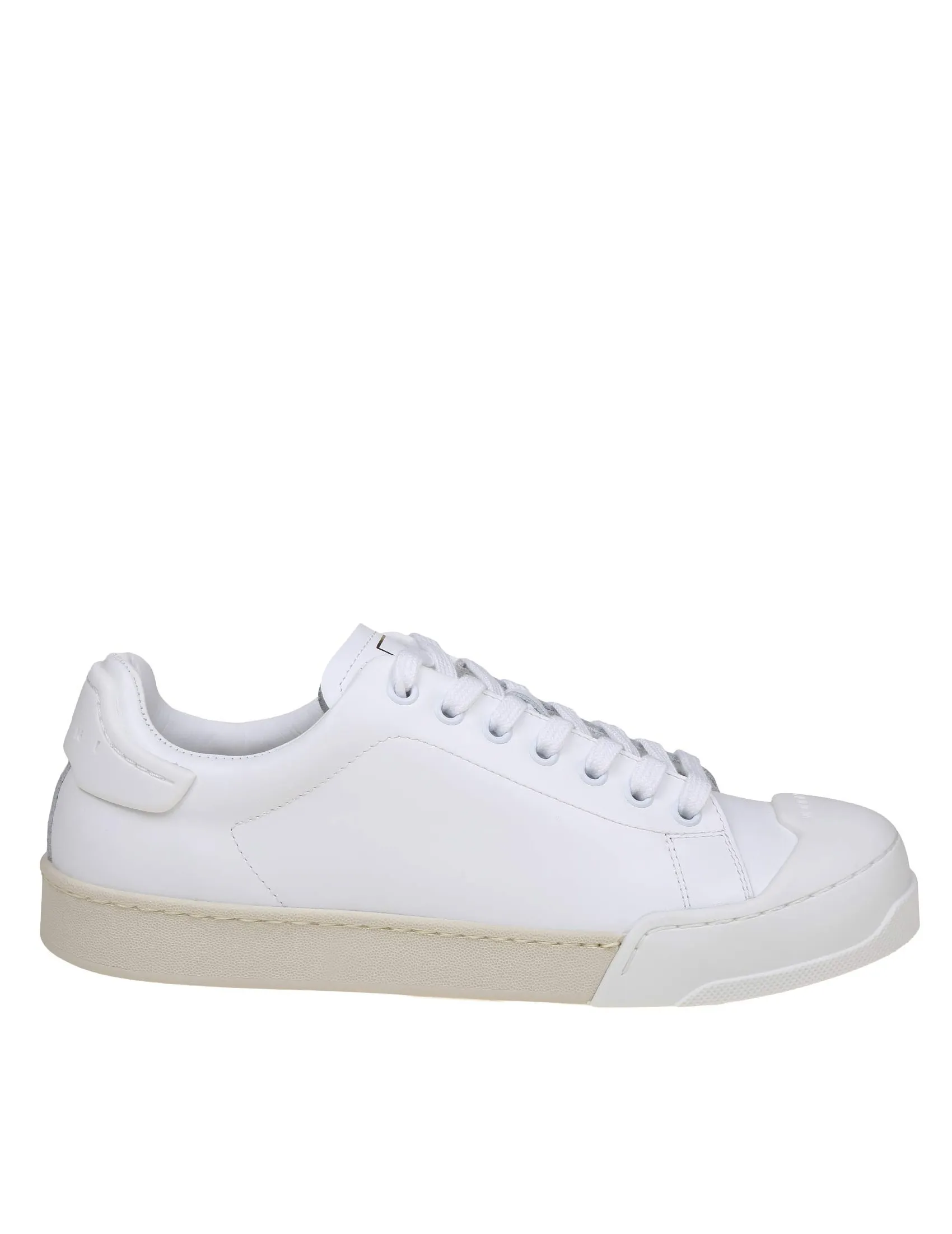 MARNI DADA BUMPER SNEAKERS IN WHITE LEATHER