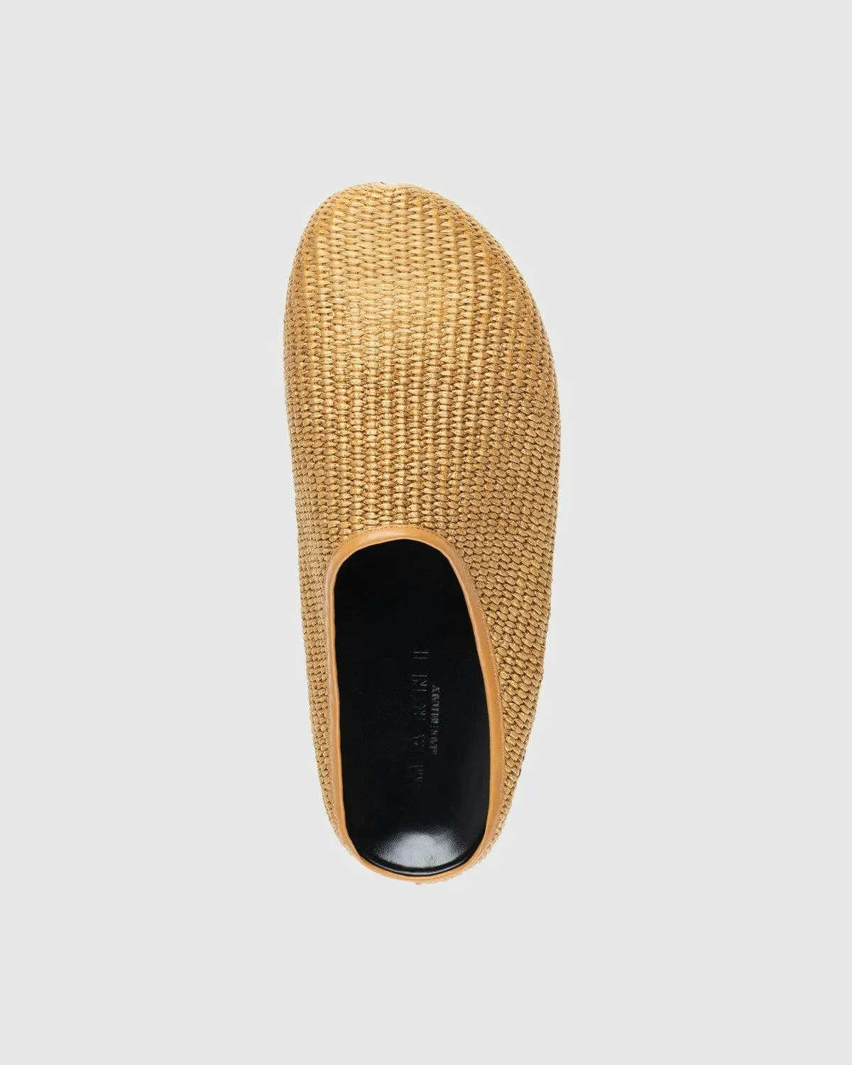 Marni – Woven Raffia and Leather Mules Brown/Black | Highsnobiety Shop