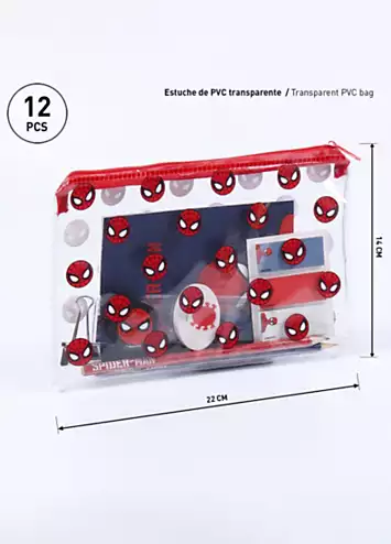 Marvel Spiderman Twin Set of 3D Backpack and School Stationery Set | Grattan